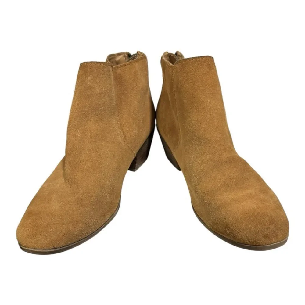 Apri by Italian Shoemakers Haven Suede Leather Ankle Boots Booties 8.5